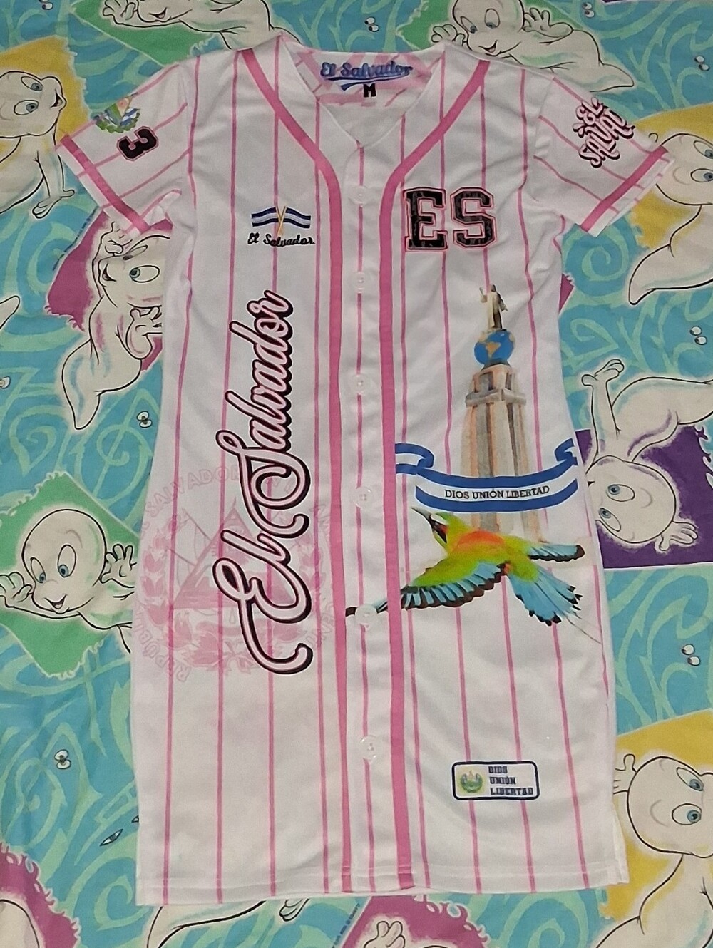 EL Salvador Baseball Jersey Dress Vintage